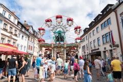 Szene des Orgelfests auf dem Marktplatz Waldkirch