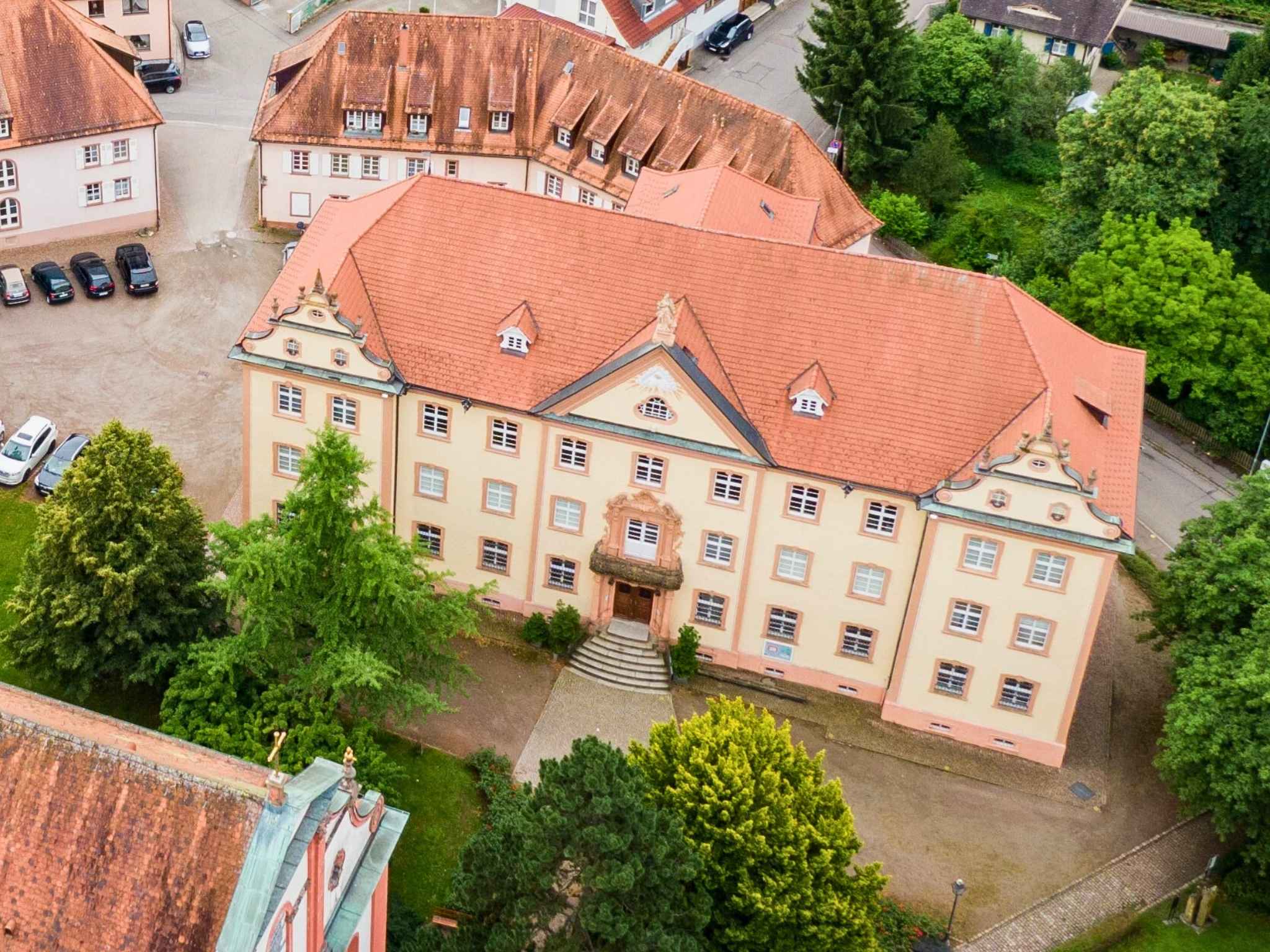 Drohnenaufnahme des Elztalmuseums.